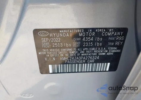 2023 Hyundai Sonata Se from USA, damaged, VIN KMHL24JA3PA276324